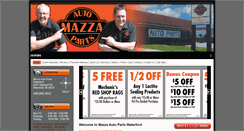 Desktop Screenshot of mazzaautopartswaterford.com